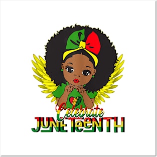 Juneteenth Celebrate Indepedence Day Posters and Art